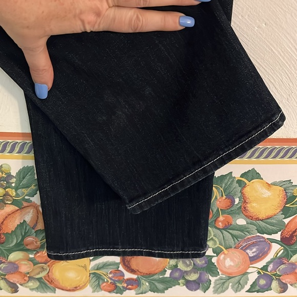 Dear John Denim Straight Leg Jeans, Size 27P/4P, Dark Blue Denim - Picture 4 of 8